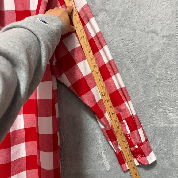 Dixxon Flannel Shirt The Otto Mens 2XL Red Plaid Long Sleeve Button Down - Picture 7 of 10